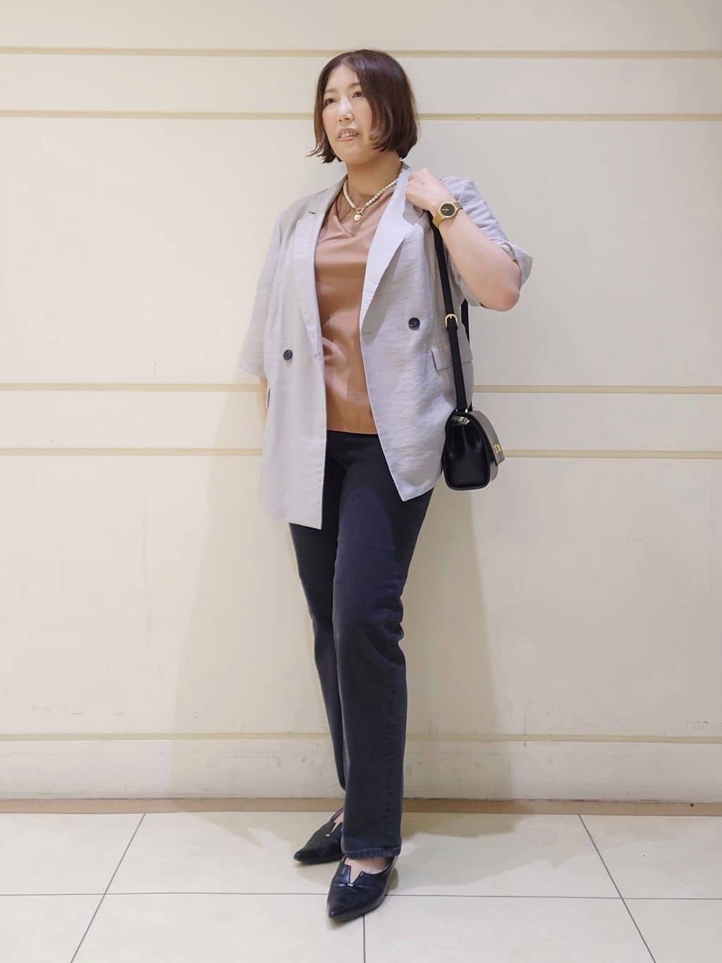 Itoさんの「INDIVI｜ライトダブルジャケット」を使ったコーディネート