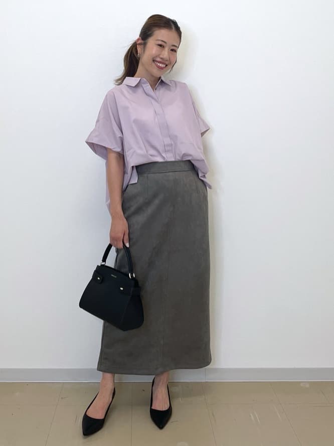Akiさんの「OPAQUE.CLIP｜《andGIRL掲載》リラクシーシャツ【洗濯機洗い可】」を使ったコーディネート