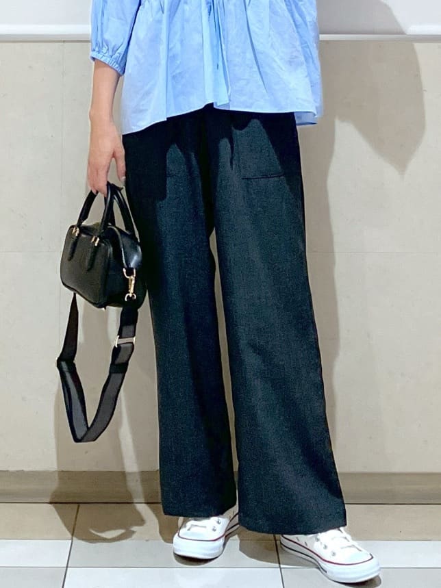 eriko さんの「Dessin｜【洗える】フロントリボン七分袖ブラウス」を使ったコーディネート