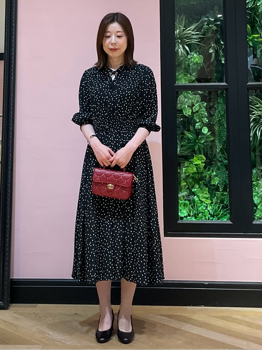 maruさんの「DRESSTERIOR｜キルテッドショルダーバッグ」を使ったコーディネート