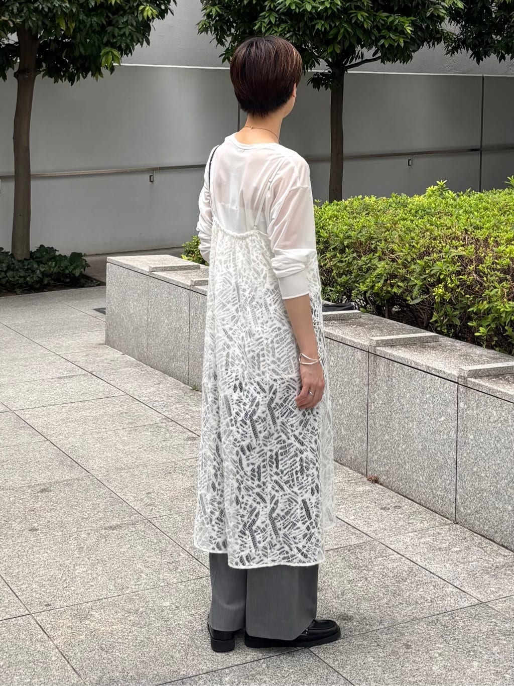 kanaeさんの「INDIVI｜【レイヤード◎】レースキャミドレス」を使ったコーディネート