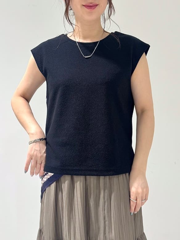 そんさんの「INDIVI｜【2点セット／着回し◎】ノースリーブ＆ティアードスカート カセット服」を使ったコーディネート