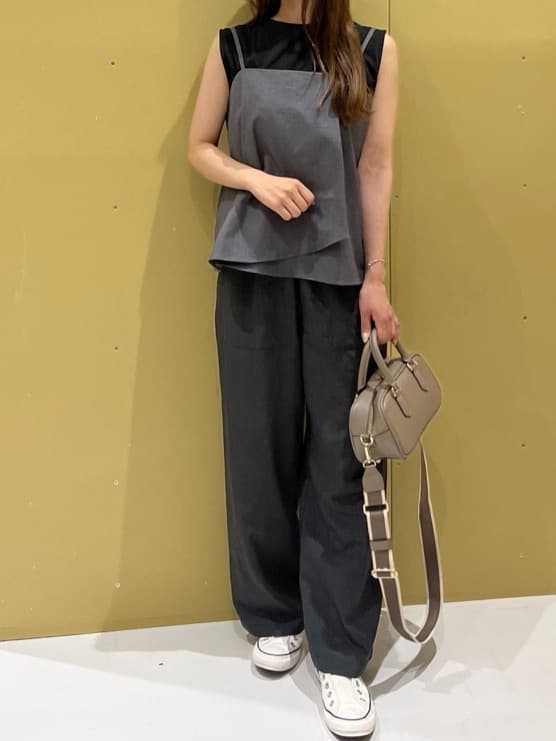 Minaさんの「Dessin｜【洗える】ノースリーブカットソー」を使ったコーディネート