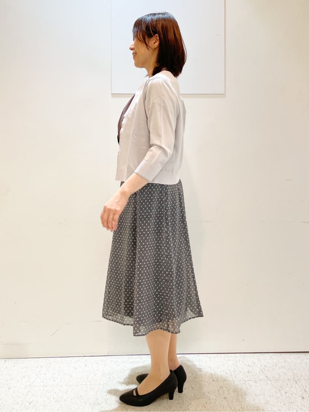 めいさんの「Reflect｜【二の腕さりげなくカバー】バンドカラーブラウス」を使ったコーディネート