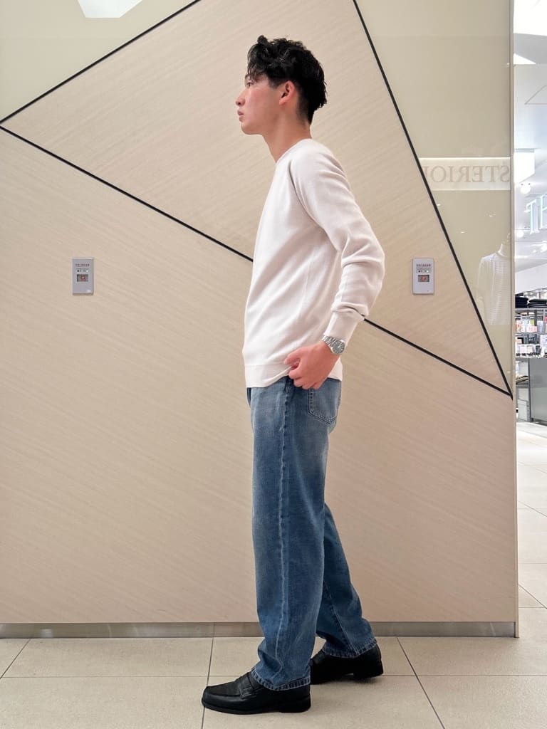 千葉亮太さんの「DRESSTERIOR｜◆ウォッシャブル コットンカシミヤスムースニット」を使ったコーディネート