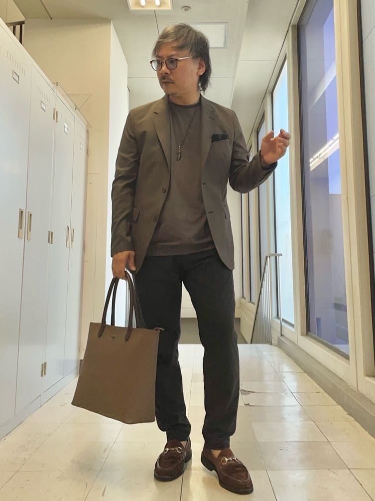 MAKOTO AIさんの「TAKEO KIKUCHI｜【COOL CITY WEAR】アーバンクール ジャケット /接触冷感・吸水速乾」を使ったコーディネート