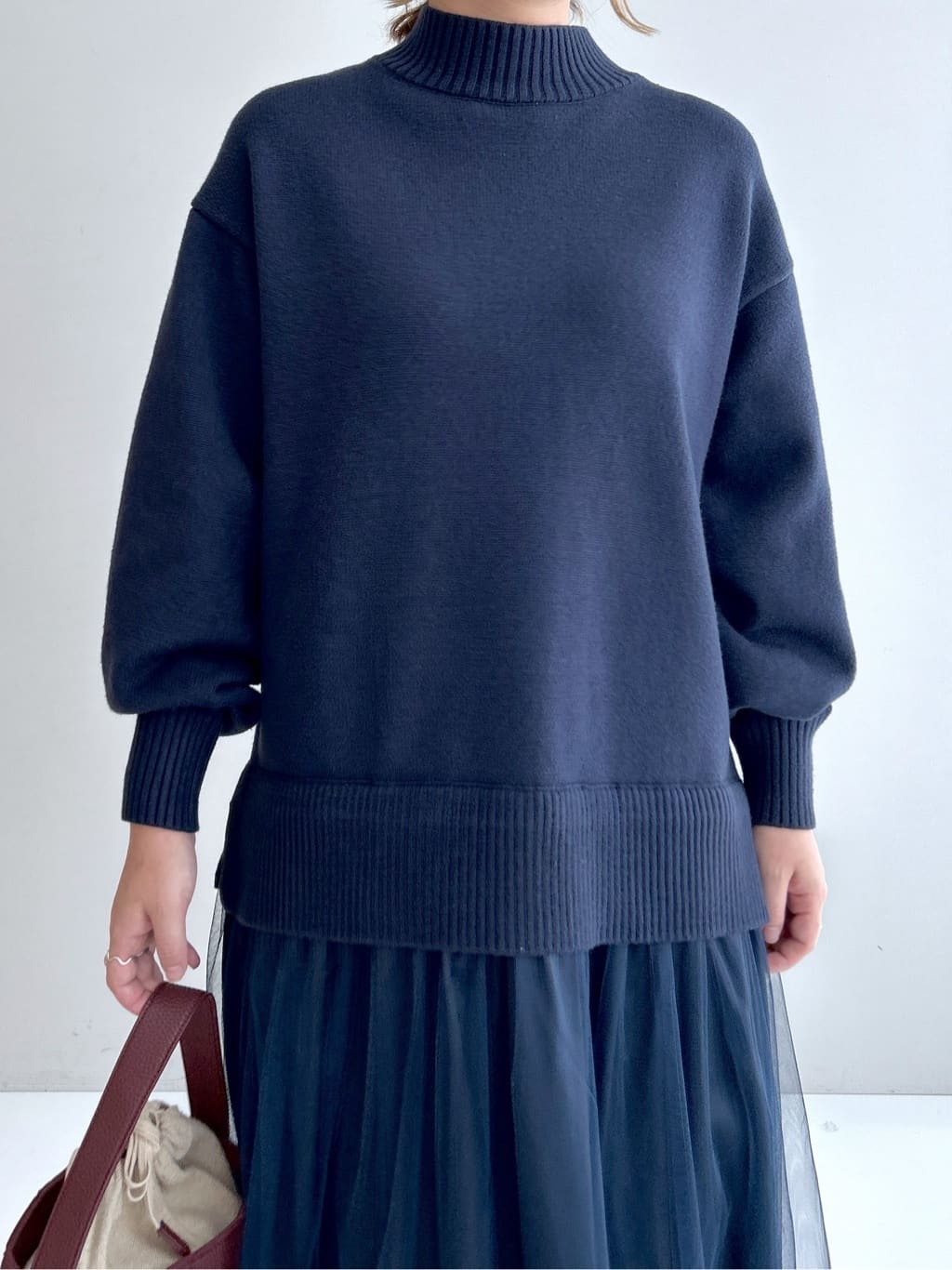 Hirokaさんの「Dessin｜【洗える】ニットチュールドッキングワンピース」を使ったコーディネート