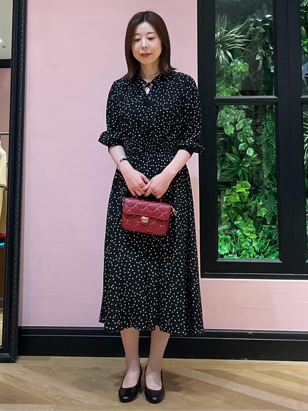 maruさんの「DRESSTERIOR｜キルテッドショルダーバッグ」を使ったコーディネート