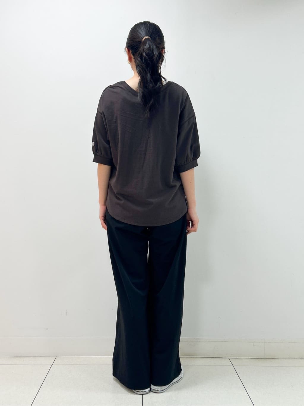 Kaiさんの「Dessin｜【360度可愛い/前後2WAY/洗える】ライトコットンヘンリーカットソー」を使ったコーディネート