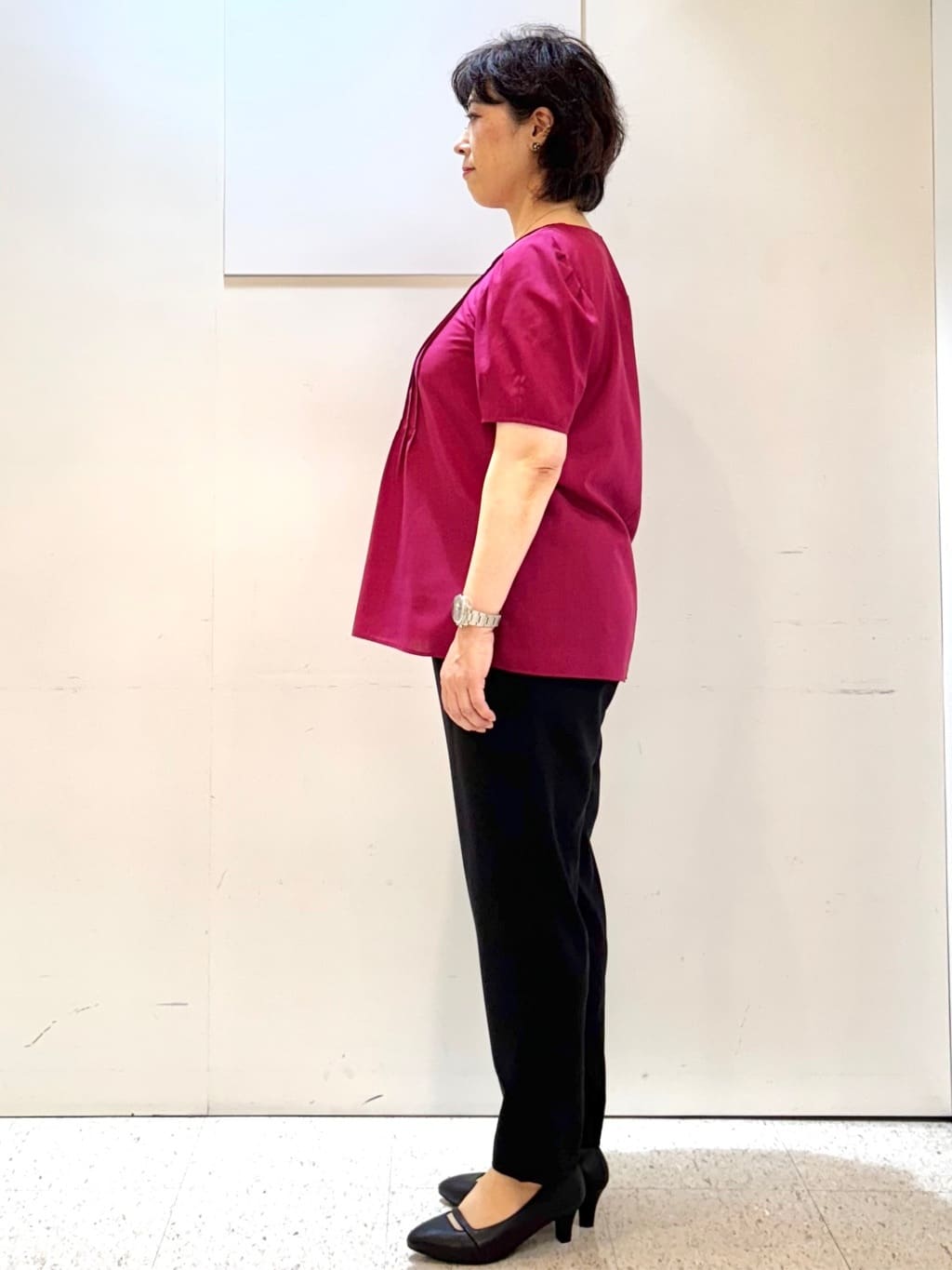 ヤスコさんの「Reflect｜【すっきり見え！長め丈】ピンタックデザインチュニックブラウス」を使ったコーディネート