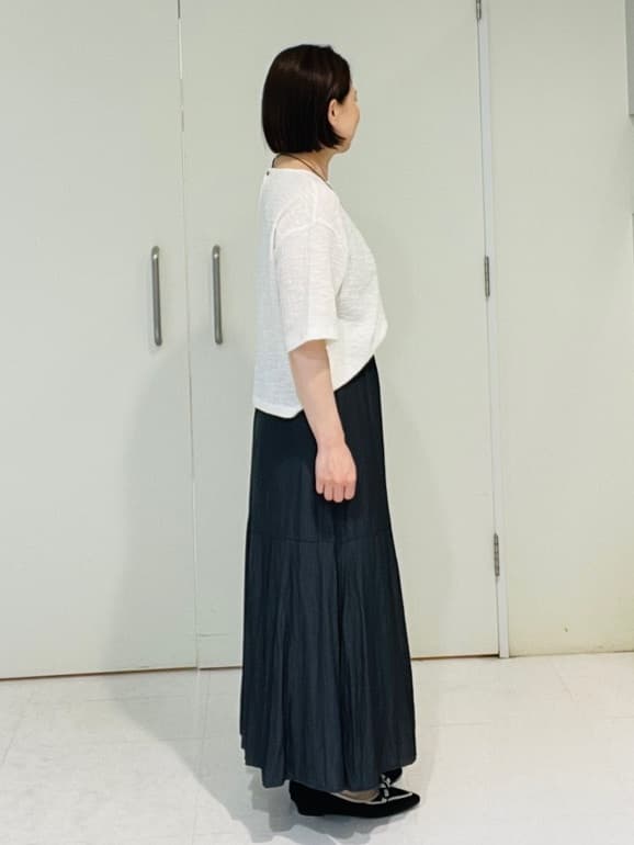 yuka.fさんの「UNTITLED｜ビッグオーバルネックレス」を使ったコーディネート