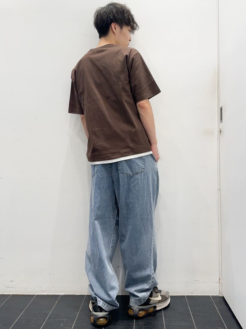 ちびちゃんさんの「THE SHOP TK｜楊柳フェイクレイヤード半袖Tシャツ 【吸水速乾/毛玉になりにくい/洗濯機OK】」を使ったコーディネート