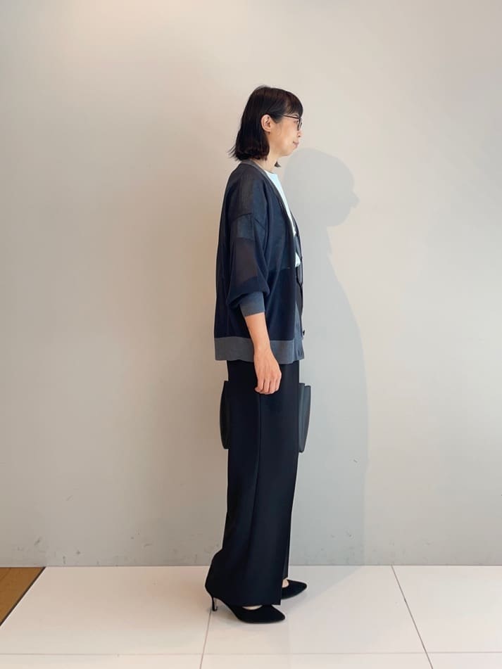 murayamaさんの「INDIVI｜【着心地◎！】タックワイドパンツ」を使ったコーディネート