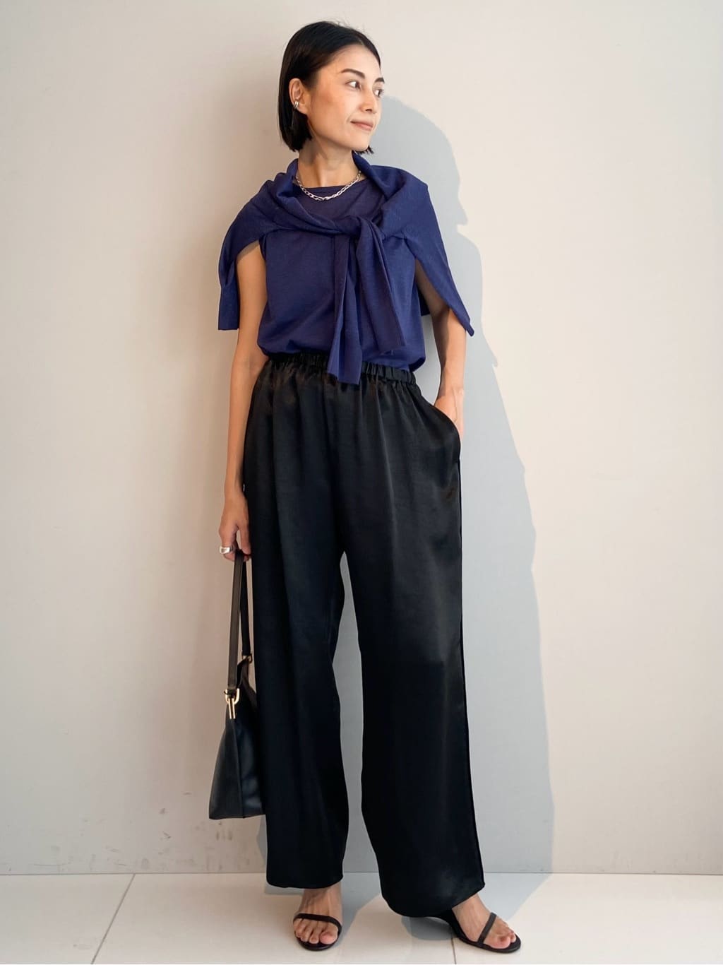 AYAさんの「UNTITLED｜【アンサンブル可/洗える】シアーノースリーブ プルオーバー」を使ったコーディネート