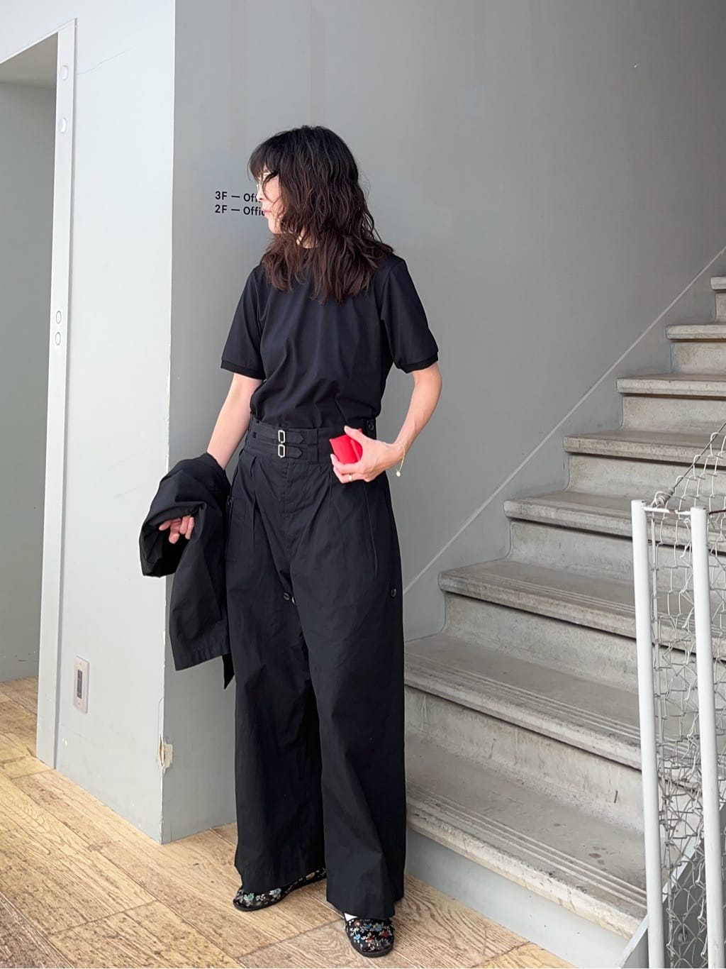 神野（jinno）さんの「TAKEO KIKUCHI｜【COOL CITY WEAR】インドライ天竺モックネック プルオーバー /吸汗速乾」を使ったコーディネート