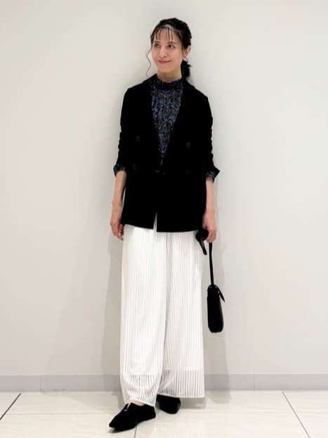 kayoさんの「INDIVI｜【軽く羽織れる！】ダブルジャケット」を使ったコーディネート