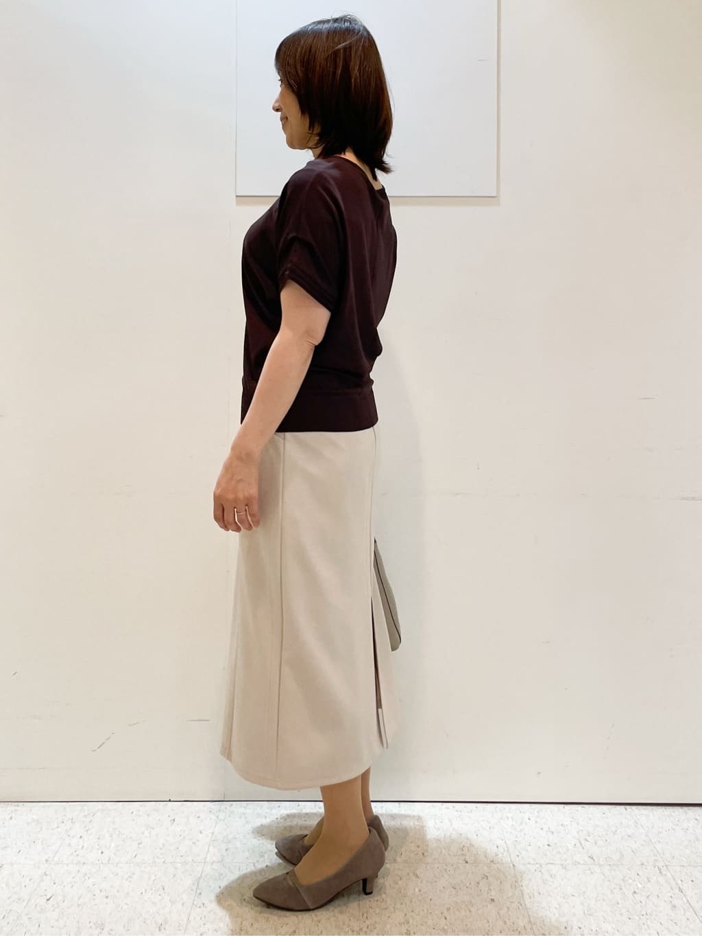 めいさんの「Reflect｜【すっきり見え／ウエスト総ゴム】ジャージナロースカート」を使ったコーディネート