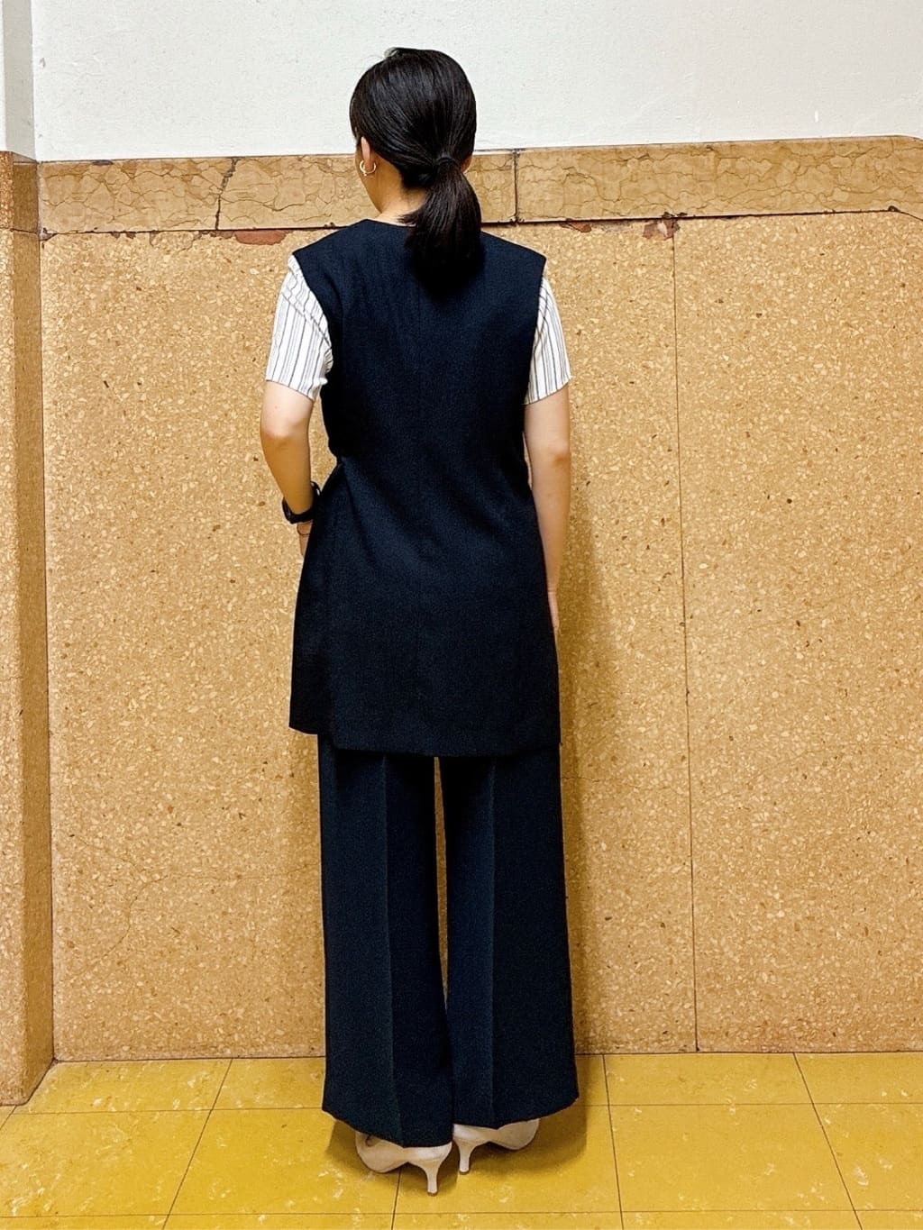 hattoriさんの「INDIVI｜【着る日傘／遮熱／UVケア】ワイドパンツ」を使ったコーディネート