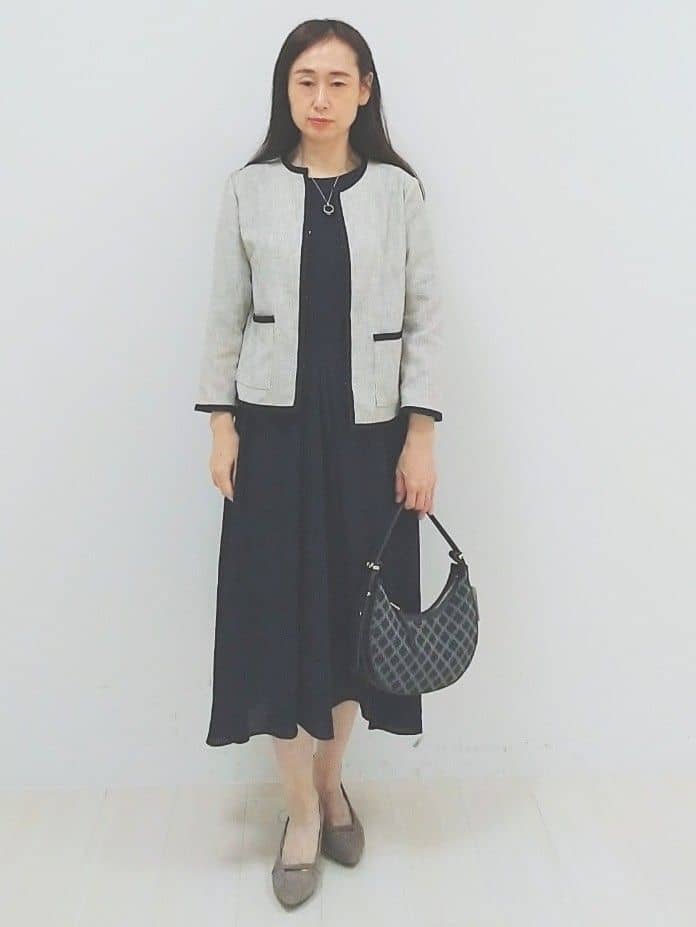 SANAさんの「Reflect｜【軽い着心地】メッシュツイードジャケット」を使ったコーディネート
