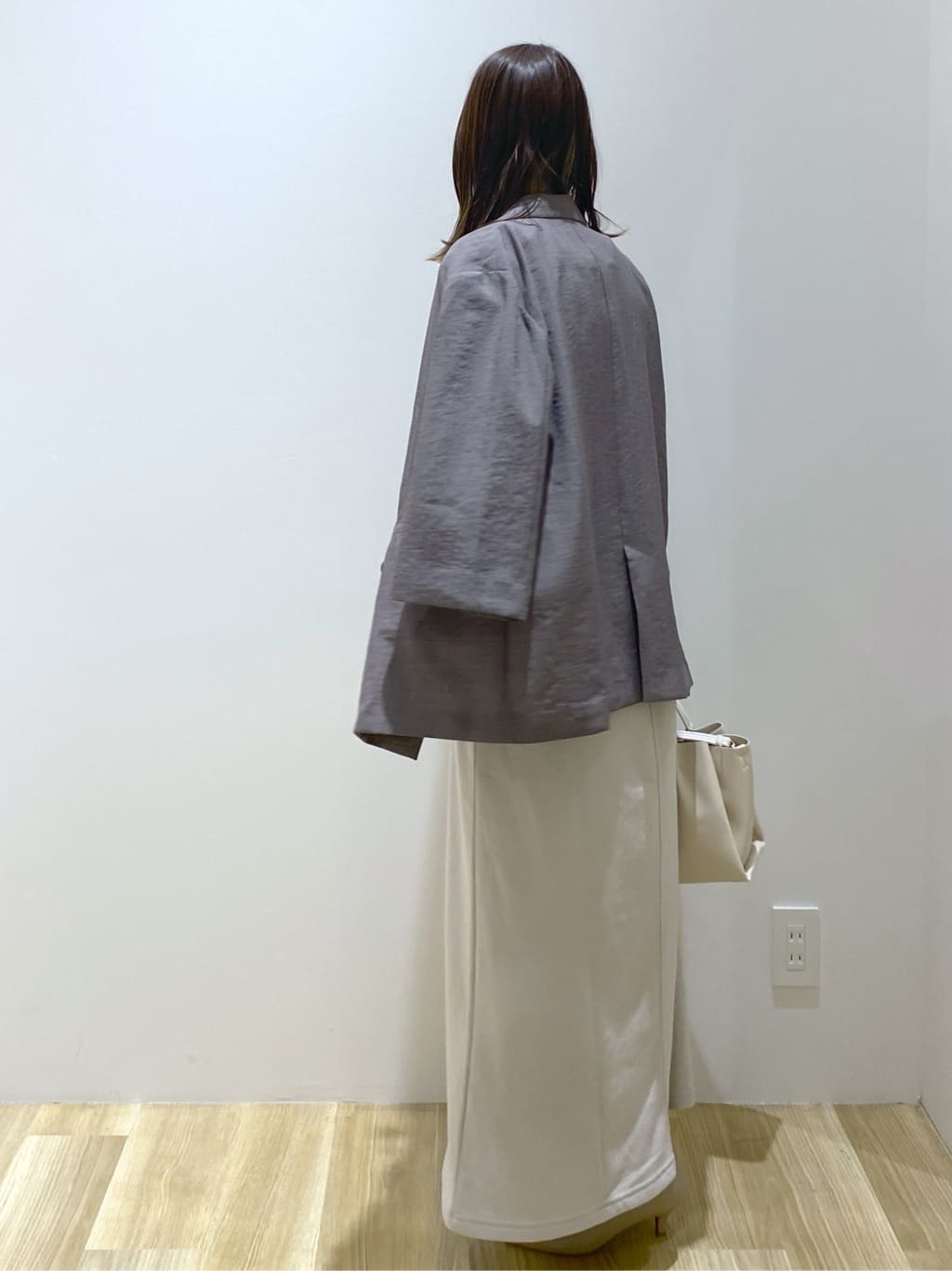 えりさんの「OPAQUE.CLIP｜リネンライクダブルジャケット【洗える】」を使ったコーディネート