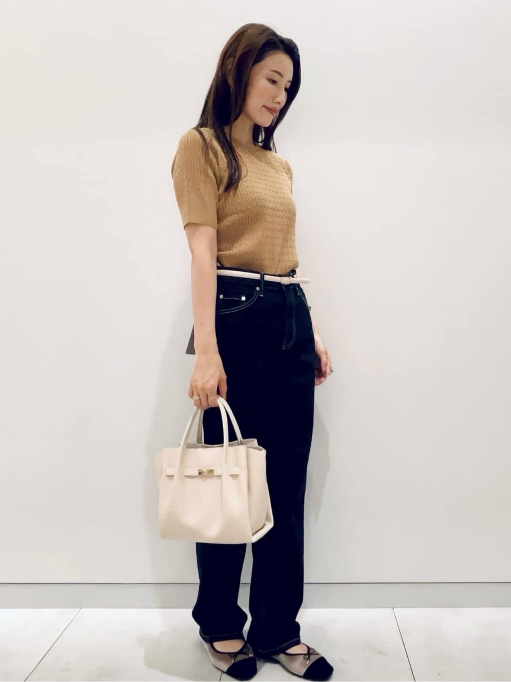 maiさんの「OPAQUE.CLIP｜ストレッチストレートデニム【洗濯機洗い可】」を使ったコーディネート