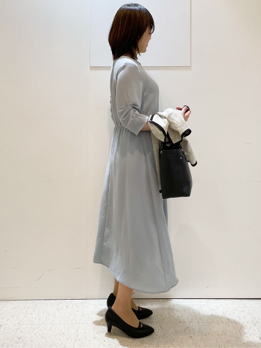 めいさんの「Reflect｜【吸水速乾／防しわ】シルキープリーツワンピース」を使ったコーディネート
