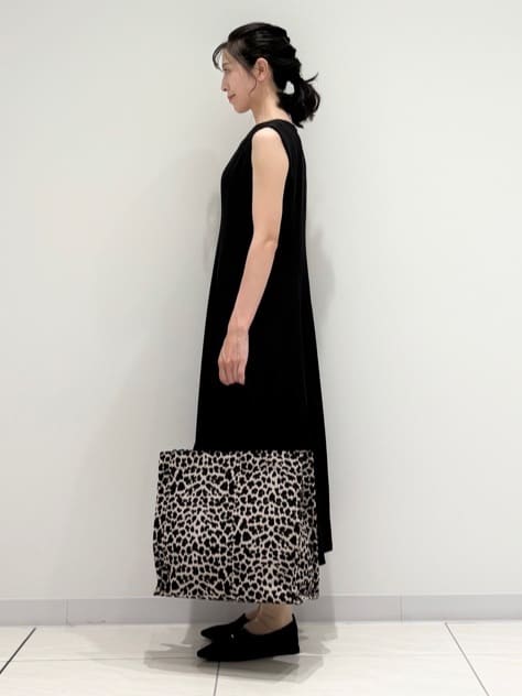 kayoさんの「INDIVI｜【美シルエット】ノースリーブワンピース」を使ったコーディネート