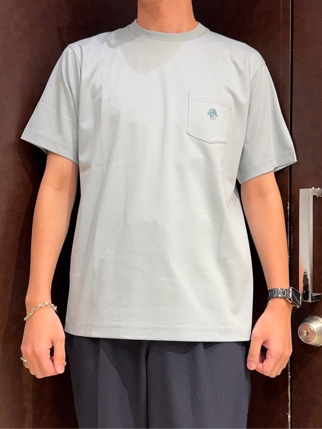 shuheiさんの「TAKEO KIKUCHI｜【COOL CITY WEAR】DotAir（R）サッカー シャツ」を使ったコーディネート
