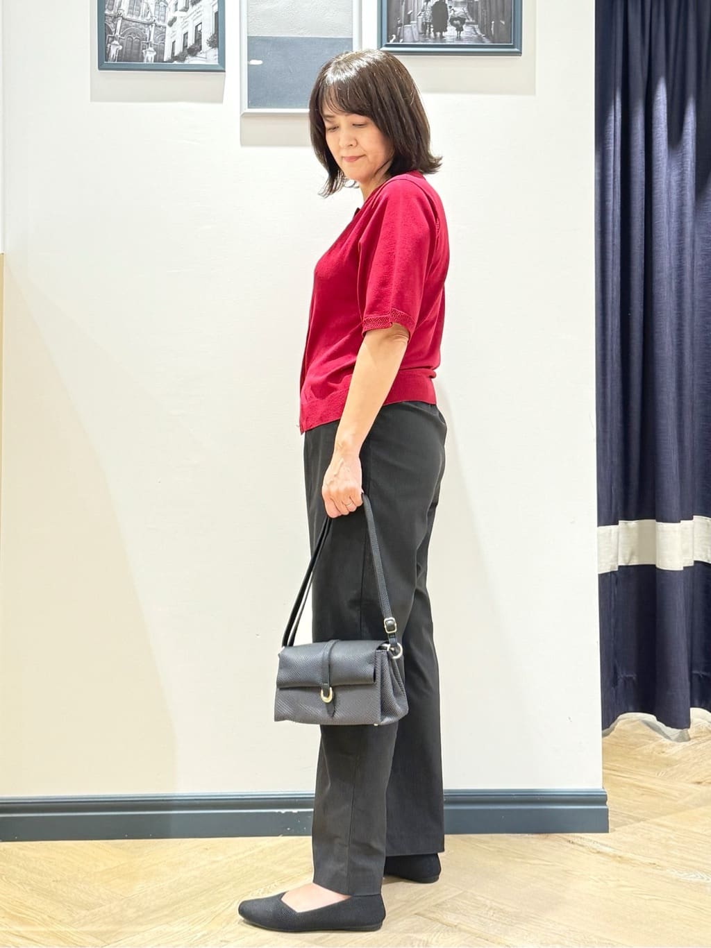 Lilyさんの「grove｜洗えるフェザーニットパンプス」を使ったコーディネート