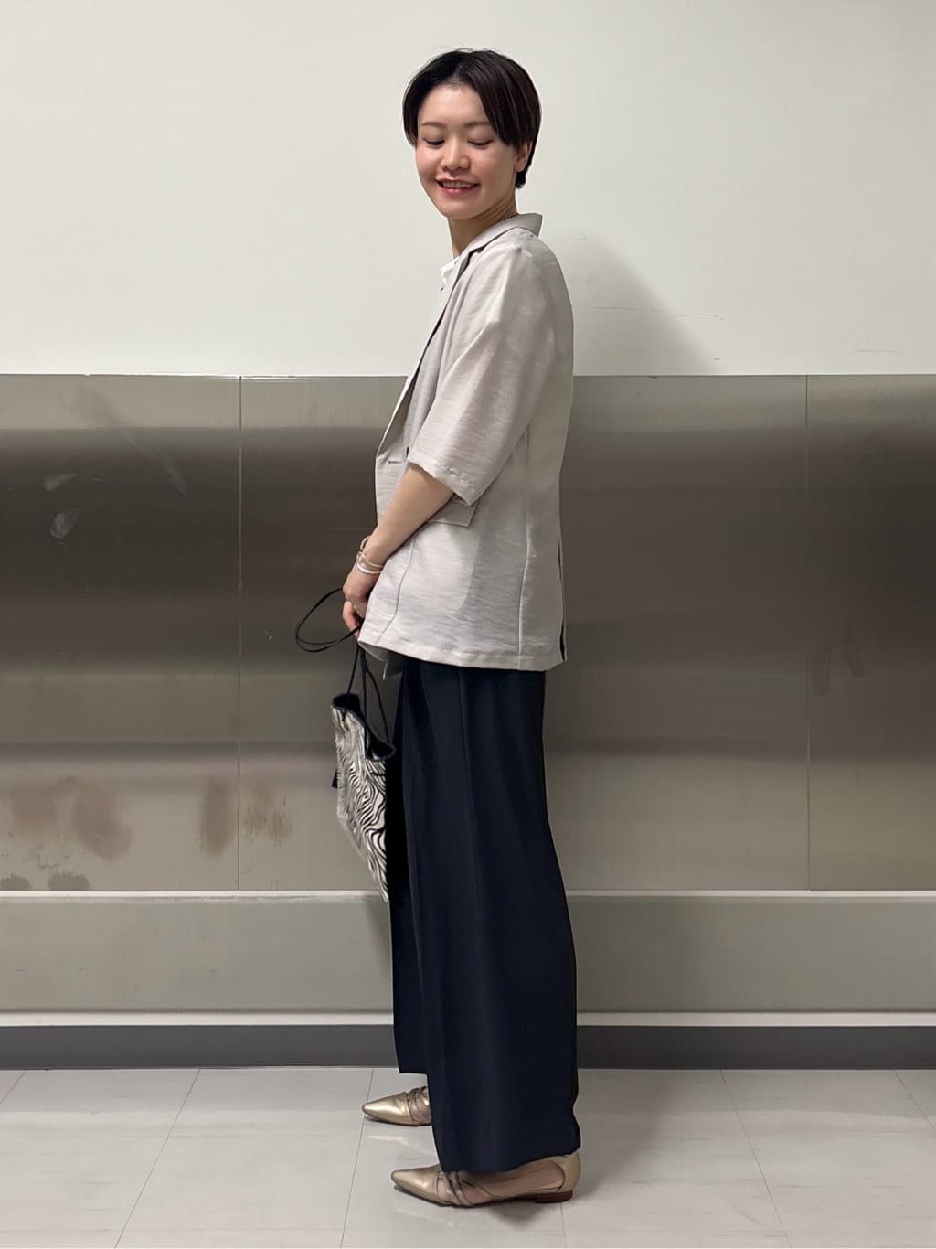 kanaeさんの「INDIVI｜ライトダブルジャケット」を使ったコーディネート