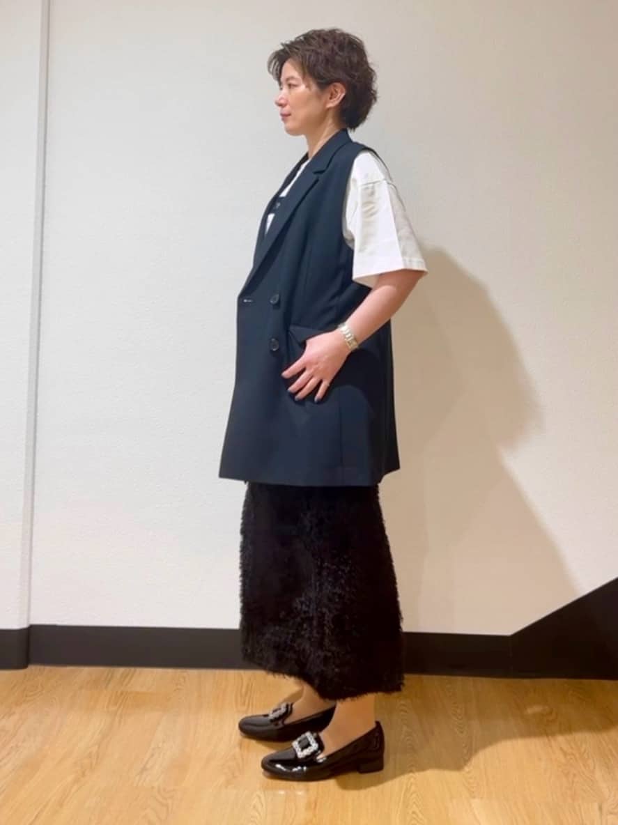 MAYUMIさんの「UNTITLED｜【セットアップ可/洗える】スラブテーラードカラージレ」を使ったコーディネート