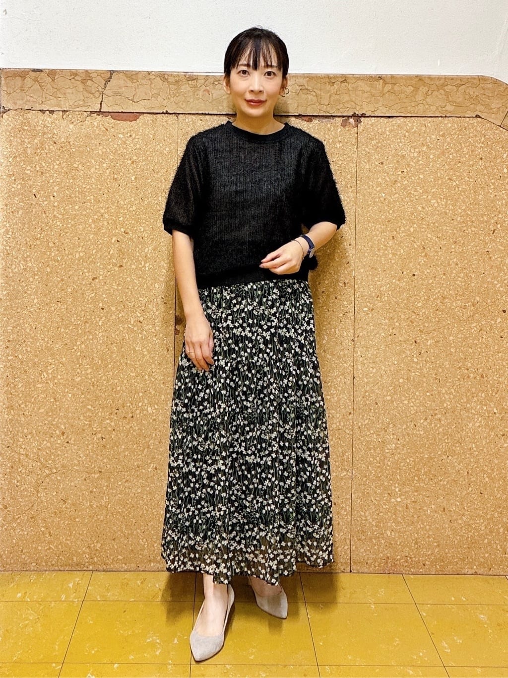 hattoriさんの「INDIVI｜ヘアリージャカードトップス」を使ったコーディネート