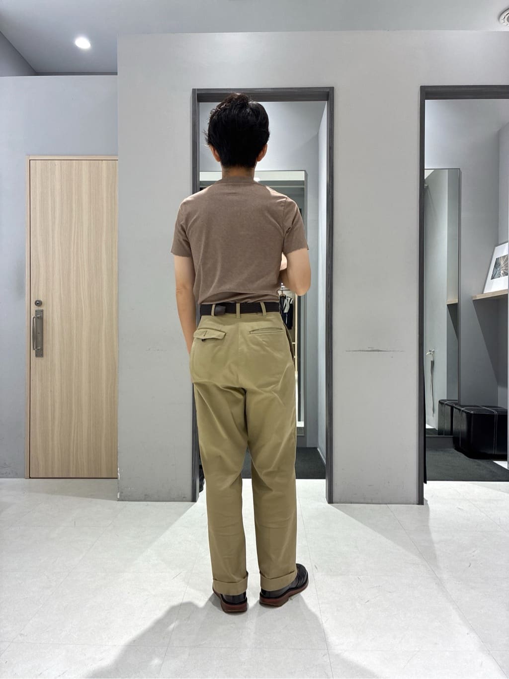 わいずみさんの「TAKEO KIKUCHI｜【COOL CITY WEAR】DotAir（R）サッカー シャツ」を使ったコーディネート