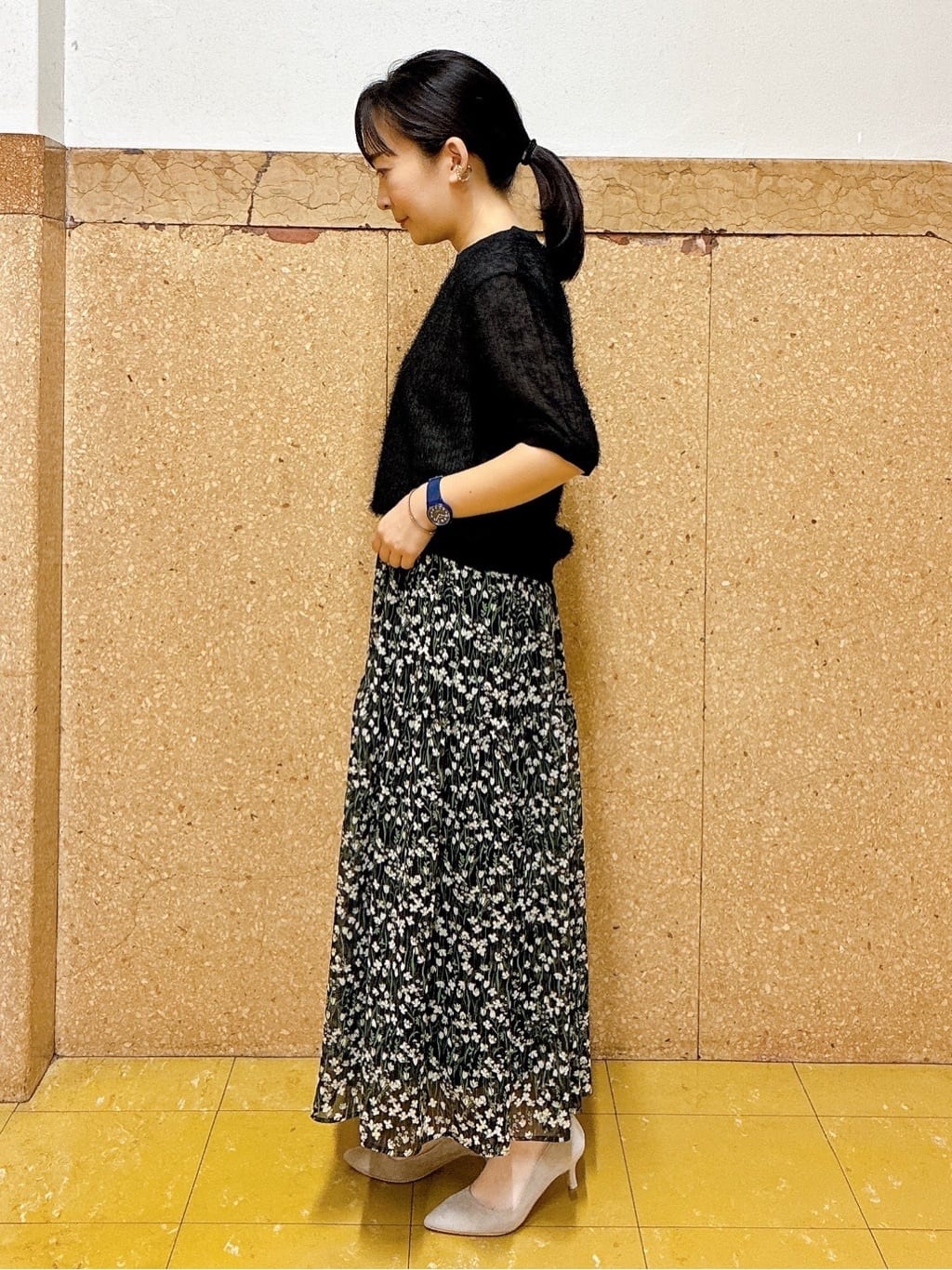 hattoriさんの「INDIVI｜ヘアリージャカードトップス」を使ったコーディネート