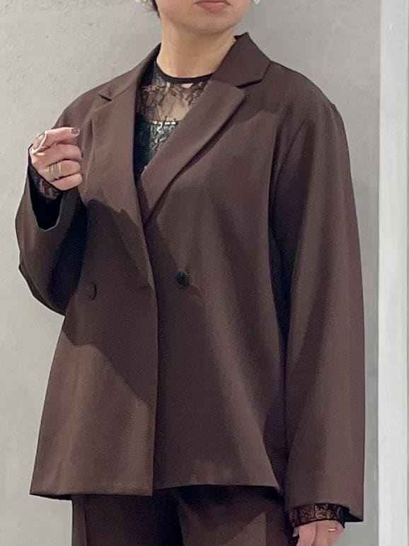 KOUさんの「INDIVI｜Comfy SET UP｜イージーストレートワイドパンツ【セットアップ対応／通勤/カセット服】」を使ったコーディネート