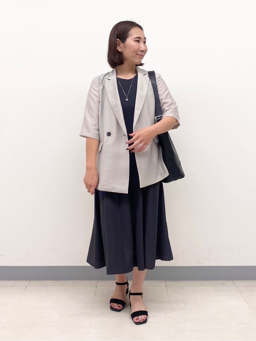 YUKARIさんの「INDIVI｜【軽く羽織れる！】ダブルジャケット」を使ったコーディネート