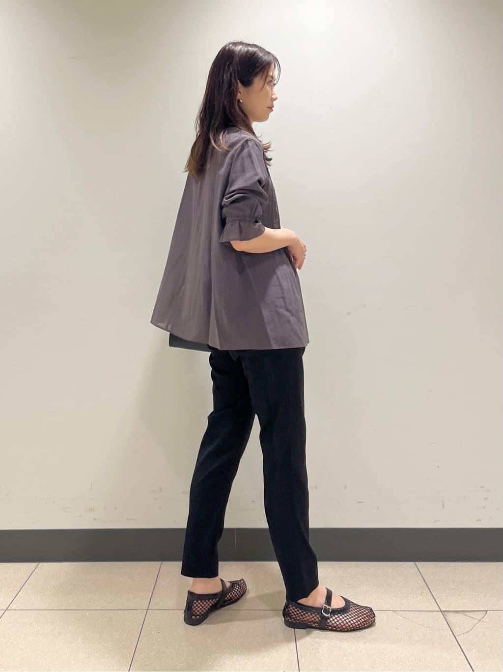 shokoさんの「INDIVI｜【洗える/コットン】ピンタックシアーブラウス」を使ったコーディネート