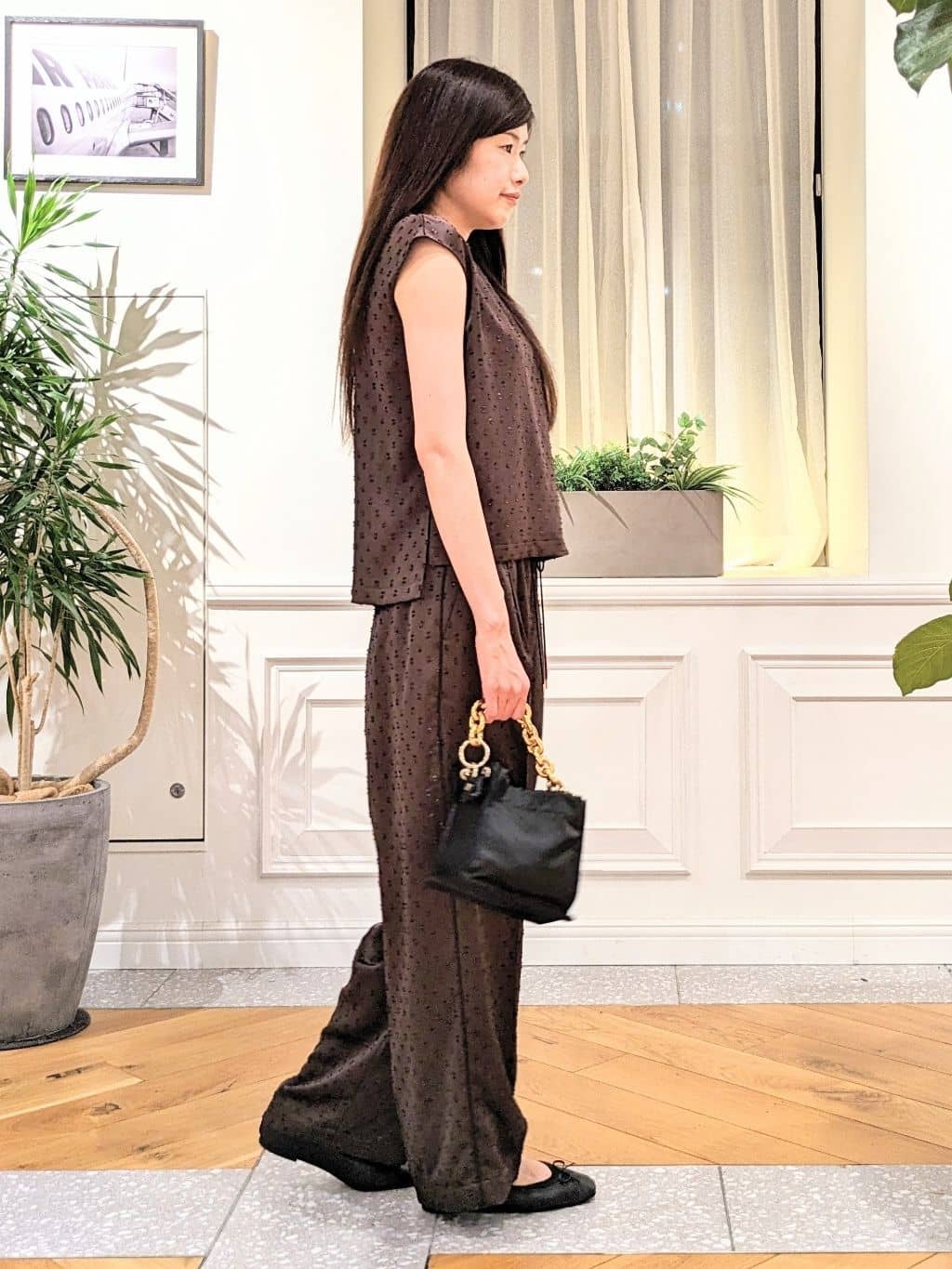 CHISAさんの「DRESSTERIOR｜◆ソフトレザーバレエシューズ」を使ったコーディネート