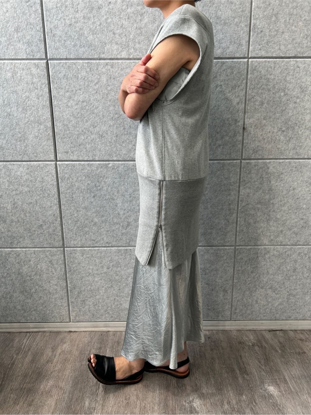 yukoさんの「CODE A｜ribbon cami dress」を使ったコーディネート