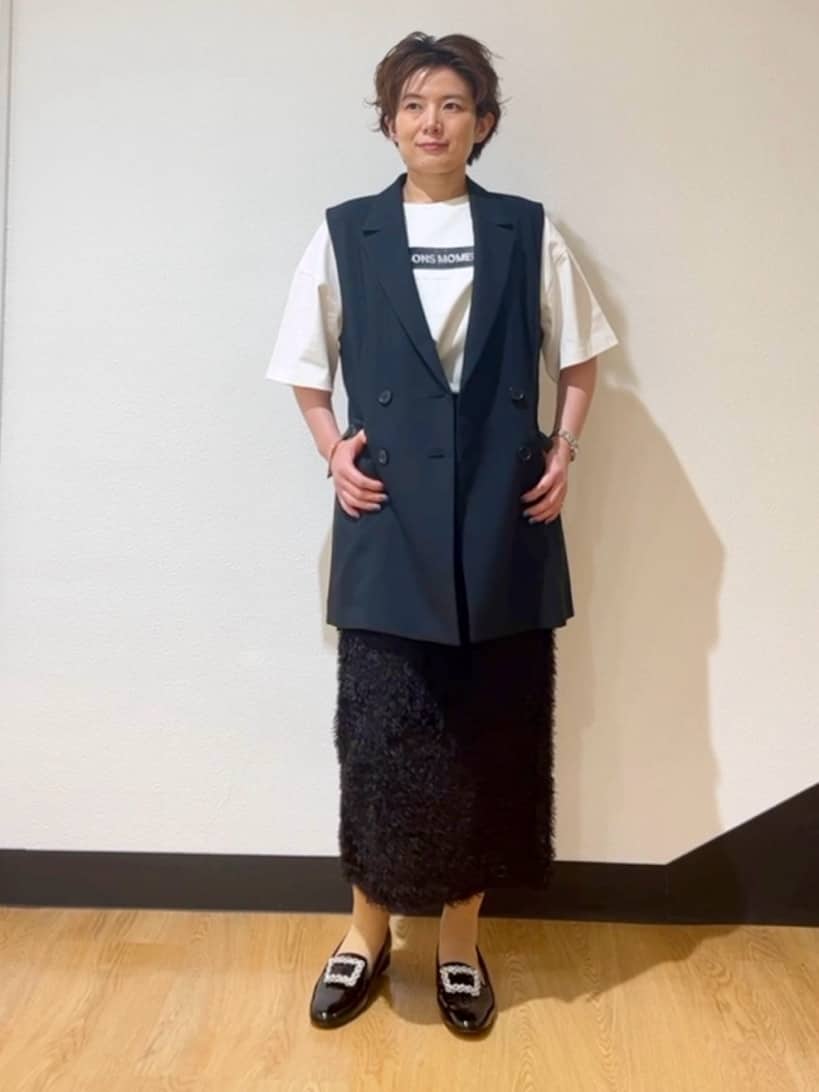 MAYUMIさんの「UNTITLED｜【セットアップ可/洗える】スラブテーラードカラージレ」を使ったコーディネート