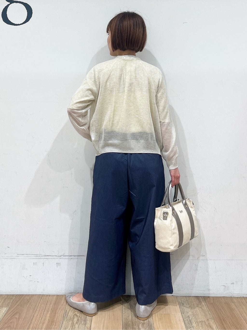 山さんさんの「grove｜【雑誌掲載】洗えるシアーカーディガン」を使ったコーディネート