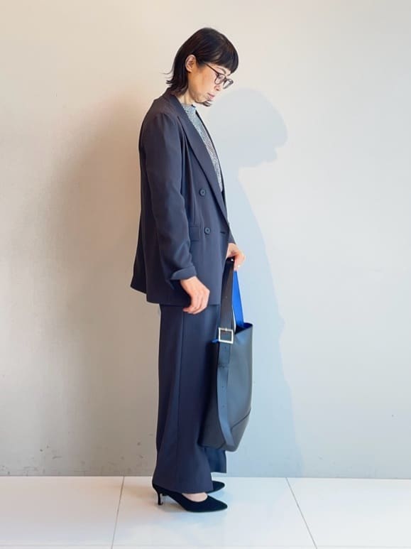 murayamaさんの「INDIVI｜【軽く羽織れる！】ダブルジャケット」を使ったコーディネート
