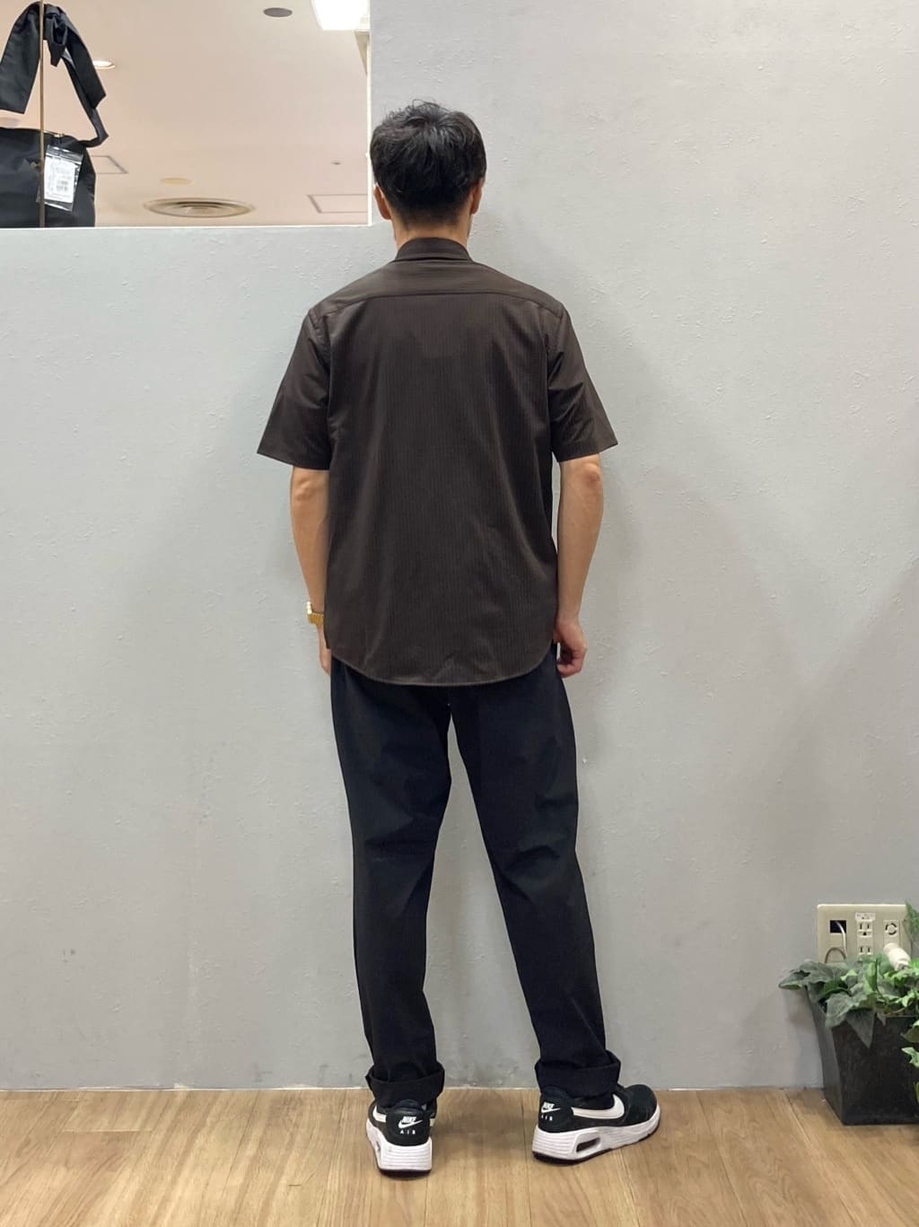 シュンさんの「TAKEO KIKUCHI｜【COOL CITY WEAR】ストライプジャージ ボタンダウンシャツ /接触冷感」を使ったコーディネート