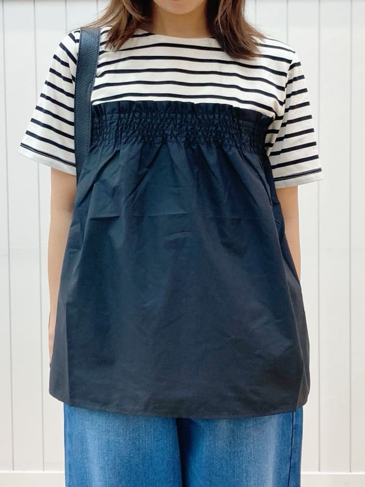 yoshiさんの「Dessin｜【洗える】デニムカーブパンツ」を使ったコーディネート