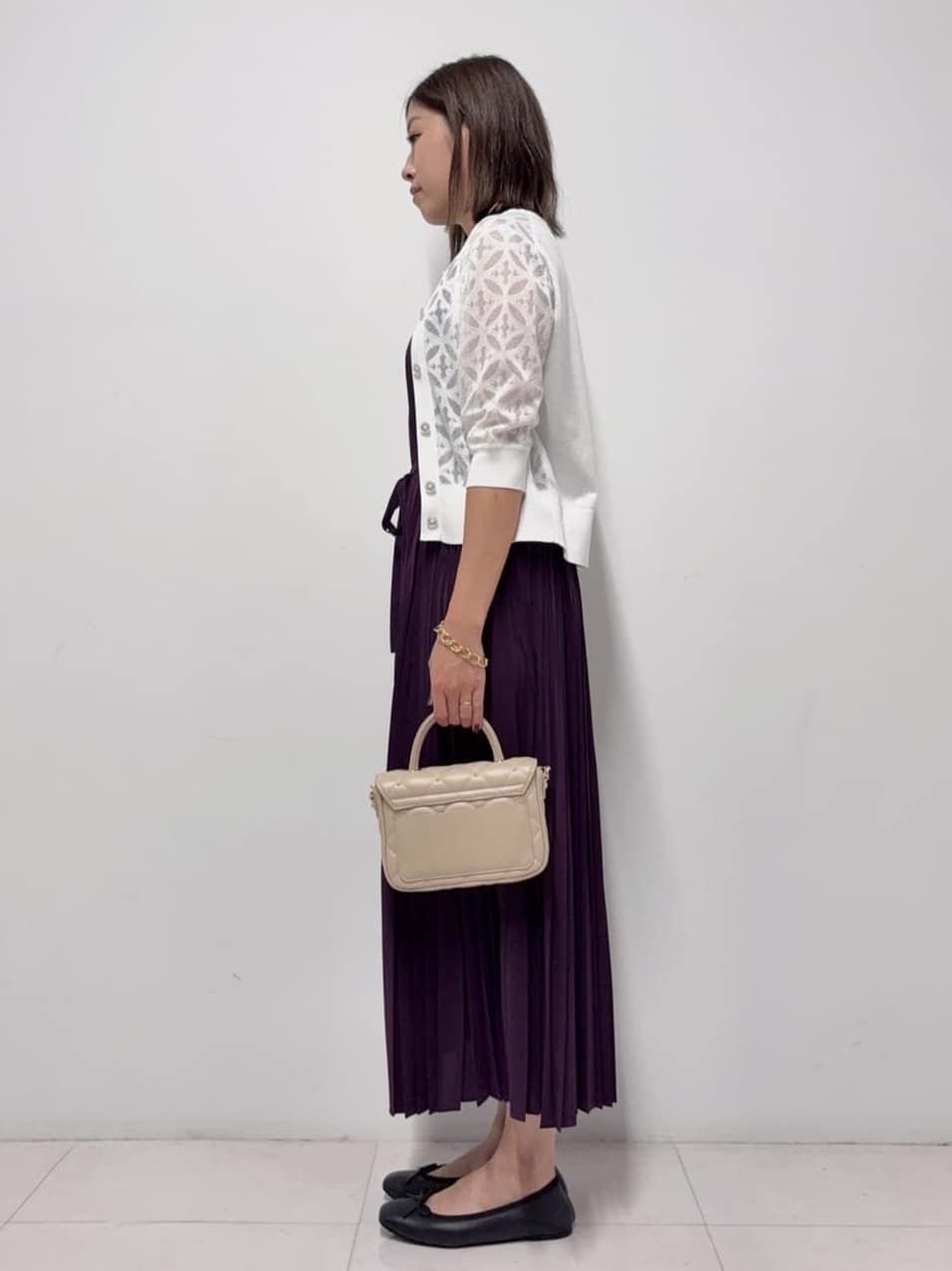 Nishijimaさんの「DRESSTERIOR｜キルテッドショルダーバッグ」を使ったコーディネート
