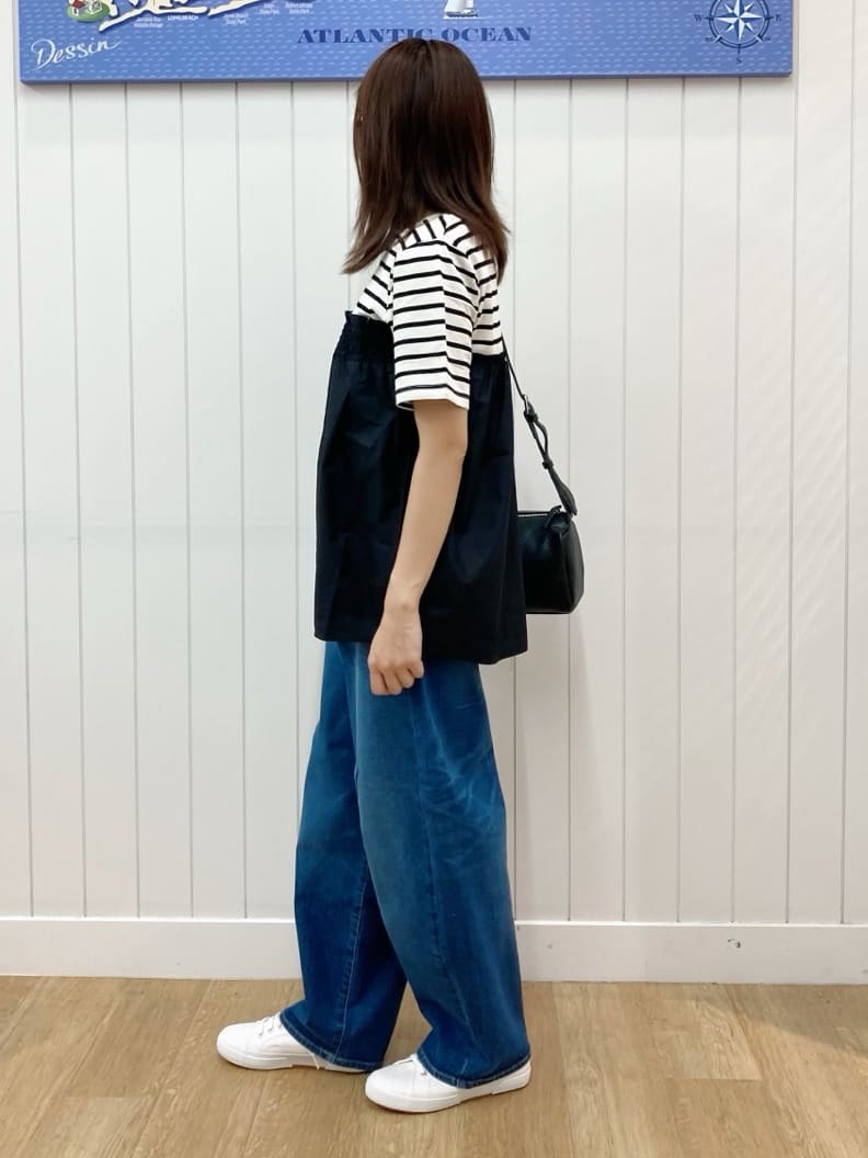 yoshiさんの「Dessin｜【洗える】デニムカーブパンツ」を使ったコーディネート