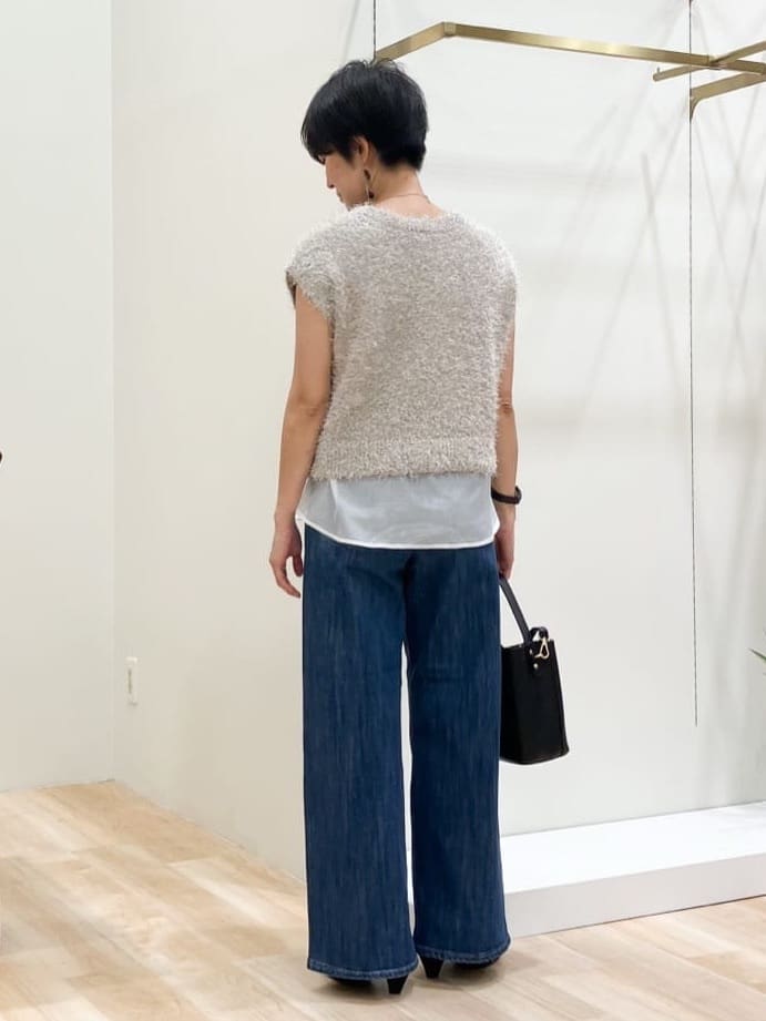 Keiさんの「grove｜裾切替レイヤードタンク」を使ったコーディネート