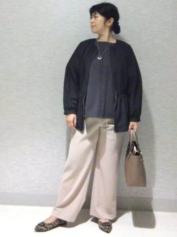sakoさんの「Reflect｜【パンツにもスカートにも合わせやすい◎】ライティブルゾン」を使ったコーディネート