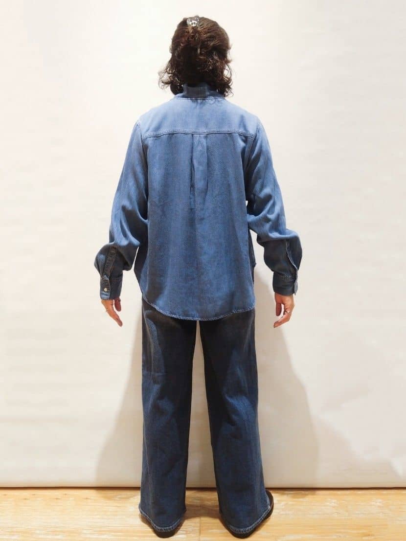 ぽんさんの「OPAQUE.CLIP｜ストレッチバギーデニム【洗濯機洗い可】《SS～LL》」を使ったコーディネート