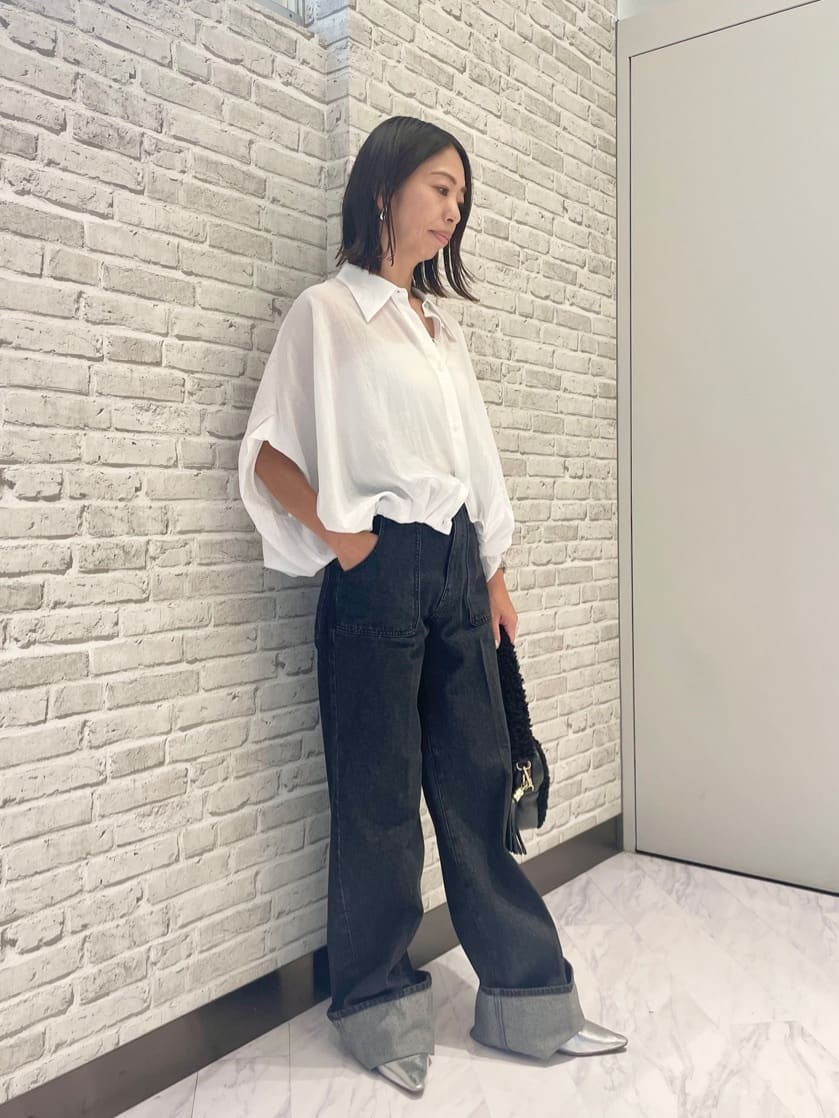 Mikoさんの「INDIVI｜バルーンフォルムブラウス」を使ったコーディネート